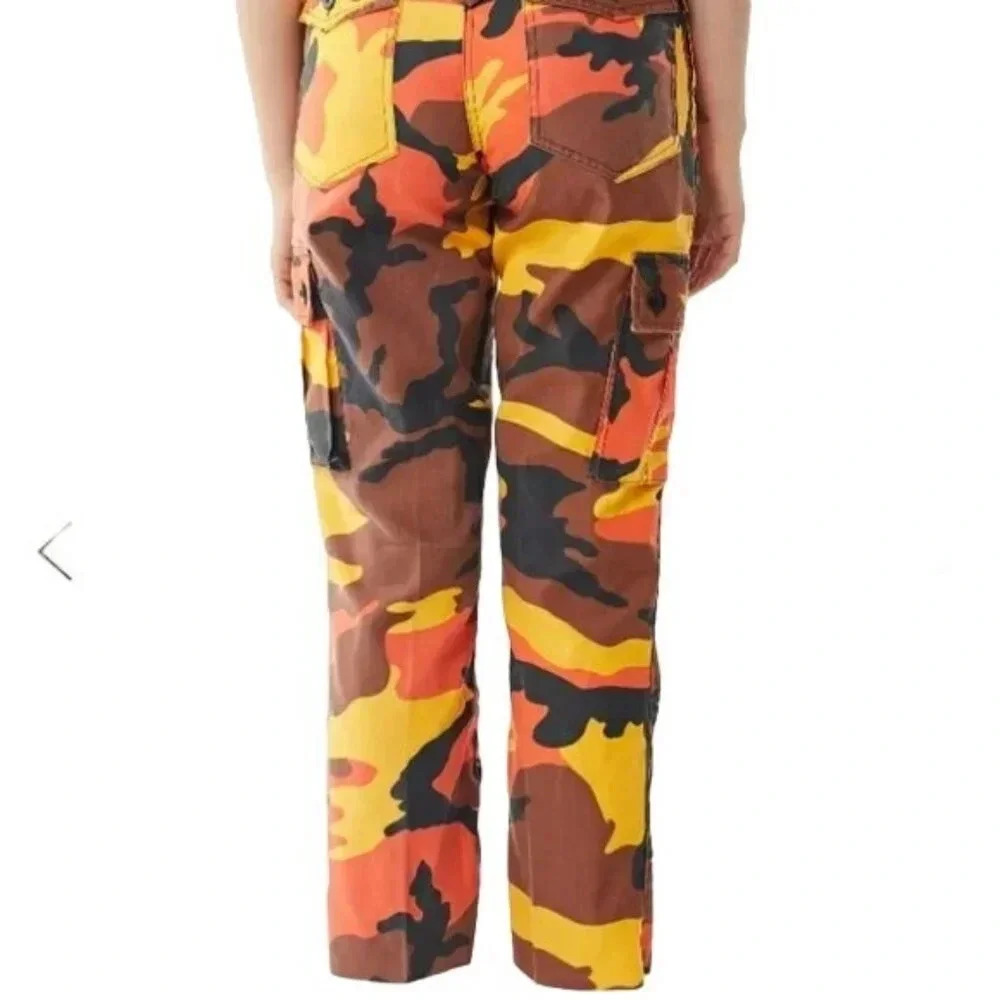 Urban Outfitters Orange Camo Cargo Pants - Picture 4 of 5